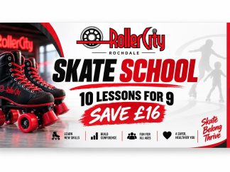 Skate School - 10 Lessons for 9 - Save £16