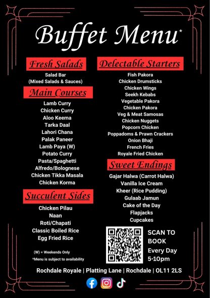 Standard Asian Menu | Christmas Buffet | Royale Restaurant - Image 2