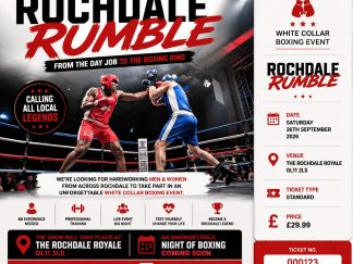 White Collar Boxing Night at Rollercity | Saturday 26th September 2026