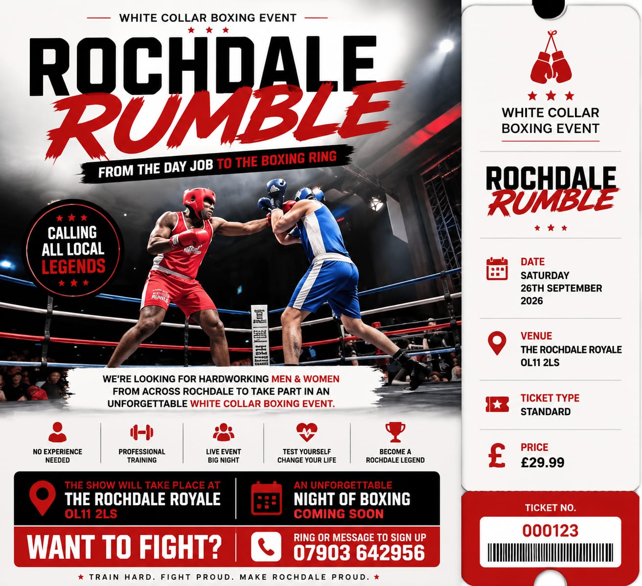 White Collar Boxing Night at Rollercity | Saturday 26th September 2026